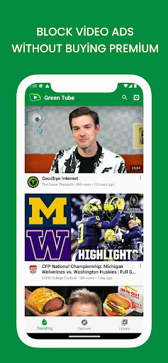 GreenTuber Lite: blocks ads Screenshot 2 - AppWisp.com