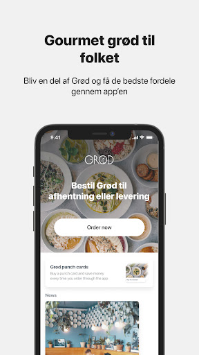 Android application GRØD screenshort