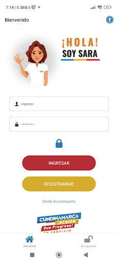 Android application SARA screenshort