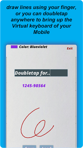 Android application Note, draw, type screenshort