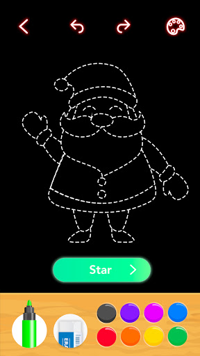 Draw Glow Christmas - Casual - games
