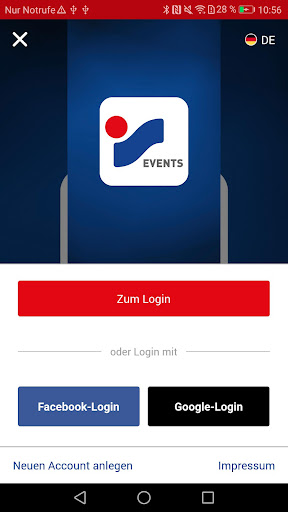 INTERSPORT Events Screen 2