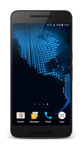 Binary Code Video Wallpaper Screen 3