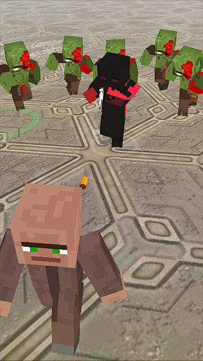 Herobrine vs Zombies 3D Screen 3