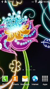 Neon Flowers Live Wallpaper