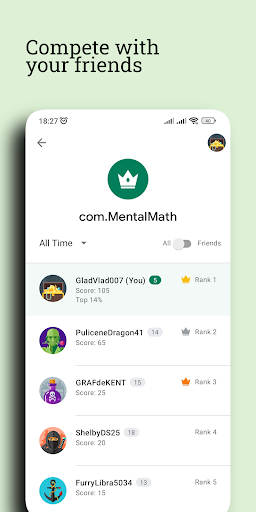 Mental Math Screen 3