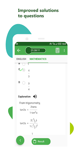 Screenshot of TestDriller JAMB CBT 2025