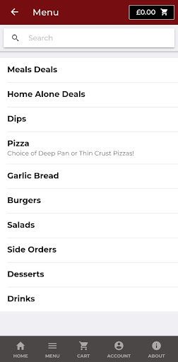 Bella Pizza Screen 2