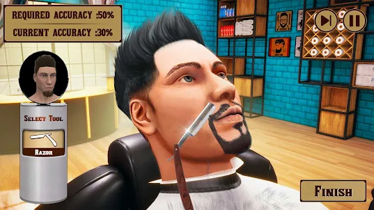 Barber Shop Hair Tattoo Cut 3d
