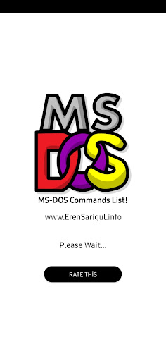 Android application MS-DOS Commands List screenshort
