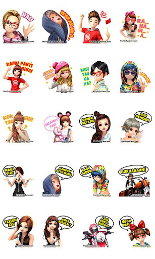 Android application Sticker World In AyoDance screenshort
