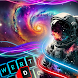 Neon Astronaut Galaxy Keyboard - Androidアプリ