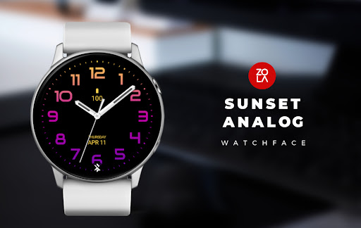 Sunset Analog Watch Face Screenshot