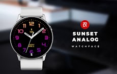 Sunset Analog Watch Faceのおすすめ画像1