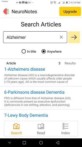 Android application Neurology Notes screenshort