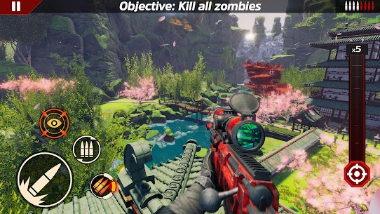 Sniper Zombie 3D Game MOD APK (Vô Hạn Tiền) 5