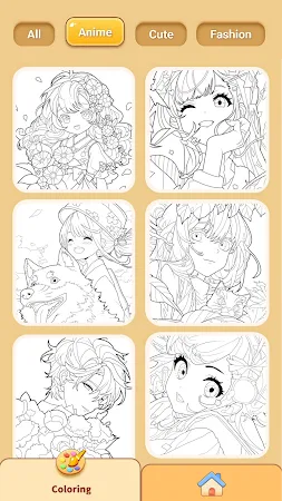 Game screenshot Anime Painting:アニメぬりえポップ apk download