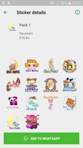 Bom Dia e Boa Noite Stickers 2 Screen 3