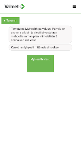 Valmet MyHealth Screen 3
