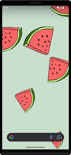 Watermelons Live Wallpaper Screen 3