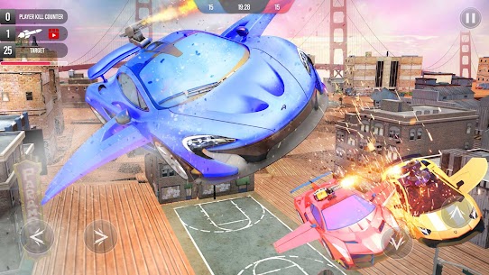Flying Car Robot Shooting Game 5