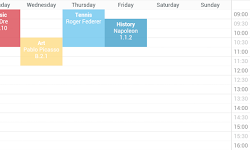 screenshot of Timetable