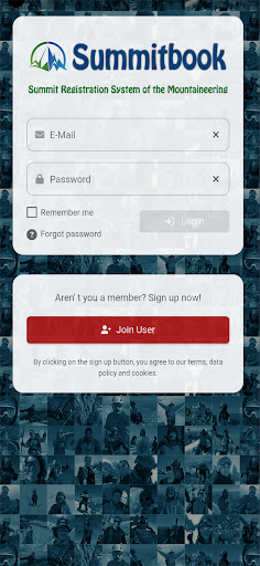 Android application Summitbook screenshort