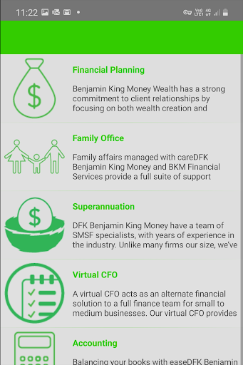 Android application DFK Benjamin King Money screenshort