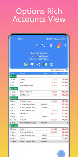 Accounts Plus - Ledger Book Screen 2
