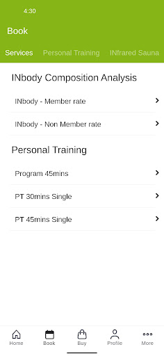VAMPfit Screen 2