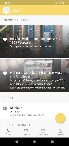 Android application Meine 1903 screenshort