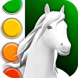 「Horse Coloring Book 3D」のアイコン画像