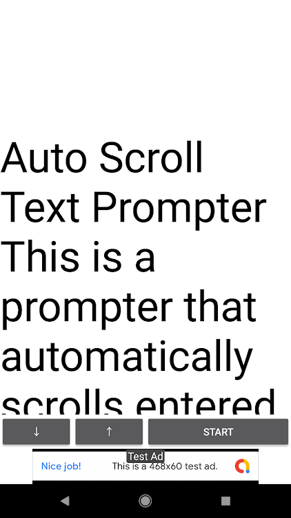 Auto Scroll Text Prompter - 1.0 - (Android)