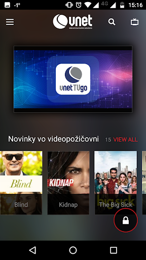 Android application Vnet TVgo screenshort