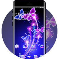 Bling pink romantic butterfly theme