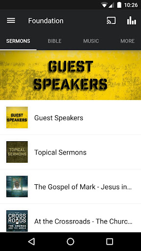 Android application Foundation Church screenshort