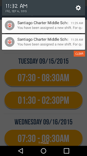 The Crossing Guard App Screen 2