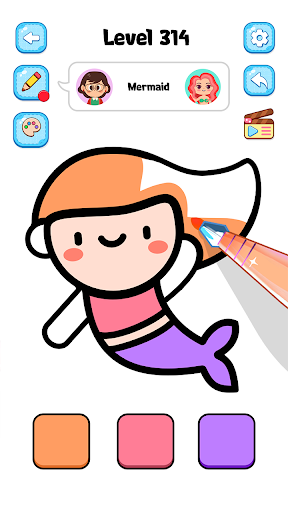 Android application Coloring Book: ASMR Tap Paint screenshort