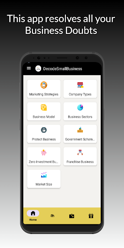 Android application Decode Small Business screenshort