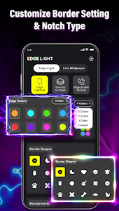 Edge lighting: 라이팅 엣지 화면 배경