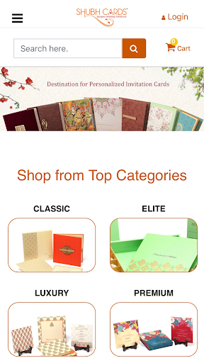 Shubh Cards Screen 3