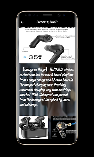 TOZO NC2 Hybrid Earbuds Guide Screen 3