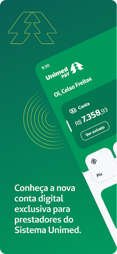 Android application Conta Digital Unimed Pay screenshort