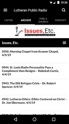 Lutheran Public Radio Screen 2