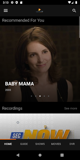 Screenshot of ConnecTV powered by LUS Fiber.