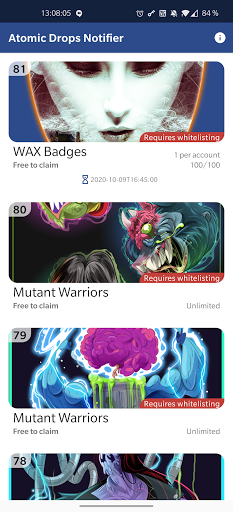 Atomic Drops Notifier Screenshot 1 - AppWisp.com