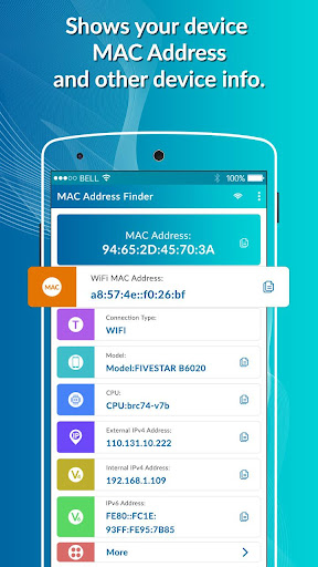 MAC Address Finder Screen 2