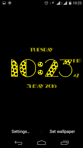 Dotted digital clock lwp
