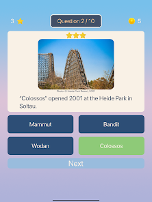 Screenshot 11 Roller Coaster Quiz android