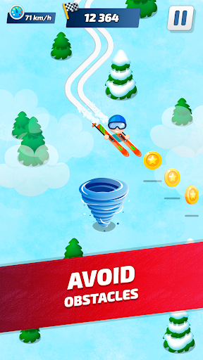 Ski Run: Winter race Screen 2